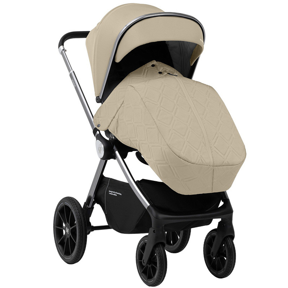 Детская коляска Sweet Baby Verde Silver 3 в 1 Beige