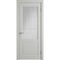 Купить Фото межкомнатной двери эмаль VFD Dorren Cotton серая остеклённая