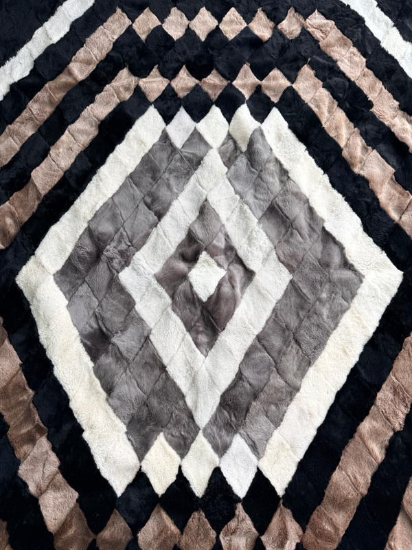 Покрывало меховое ковер из шкуры овчины