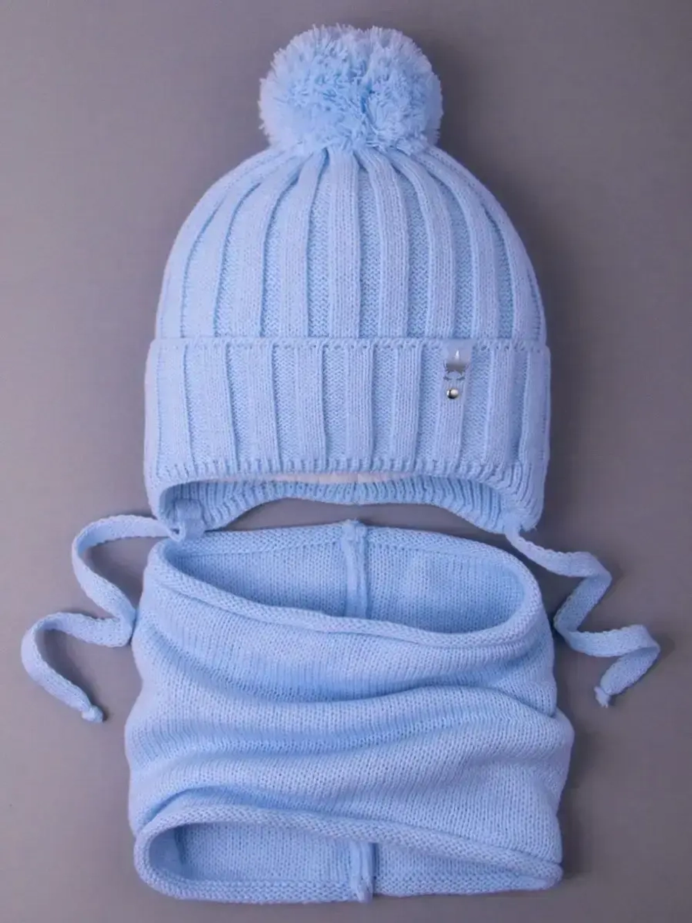 Шапка для девочек осенняя и снуд