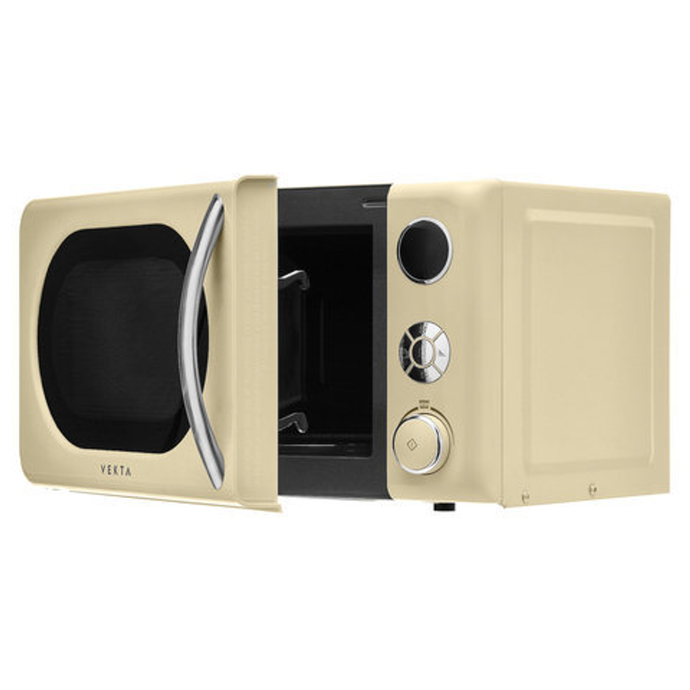 Микроволновая печь VEKTA TS720BRC, объем 20 л, мощность 700 Вт, мехаическое управление, таймер, кремовая, MCO00053770