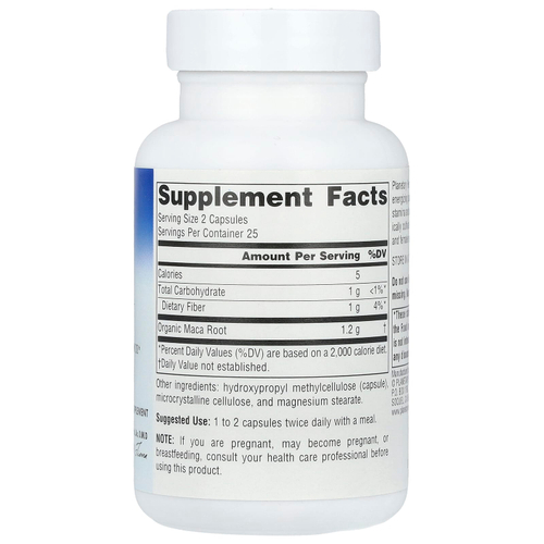 Planetary Herbals, Maca Supreme ™, 600 мг, 50 капсул