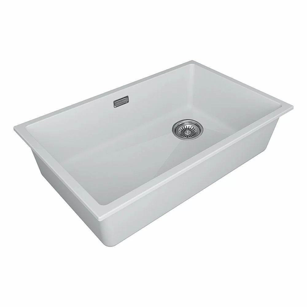 Кухонная мойка Paulmark LUMI 74UNI-SKEW LU74SK-WH белый