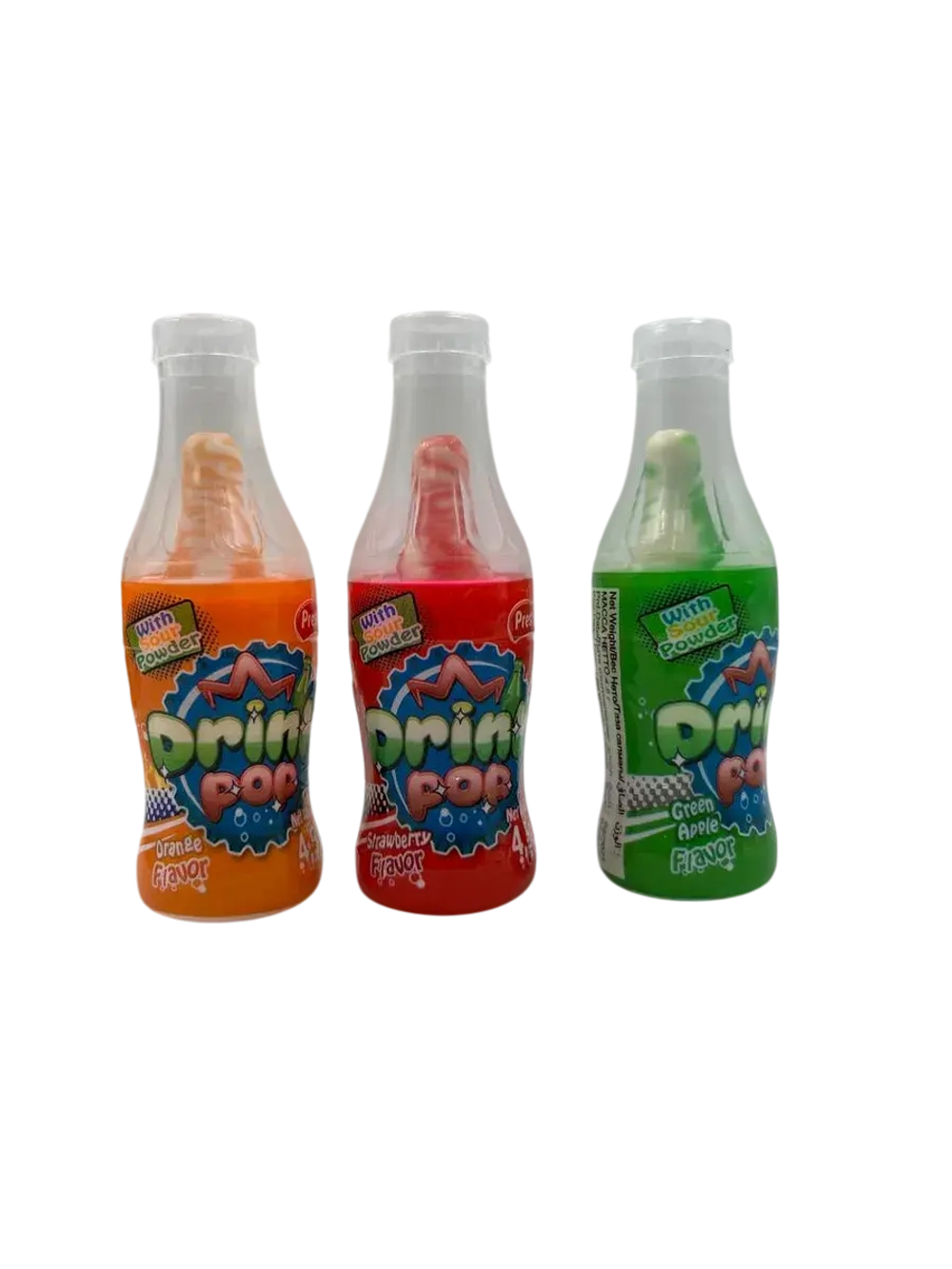 Леденцовая карамель в форме газировки, с сахарной пудрой