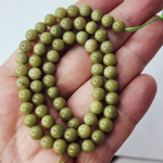 Агат Алашань, цвет авакадо, шар 6 мм, штучно