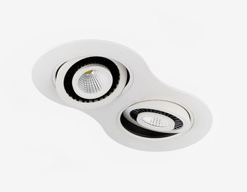 Точечный светодиодный светильник S505/2 W белый 5+5W Ambrella