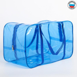 4697524 Сумка в роддом 30х50х25, цветной ПВХ, цвет голубой