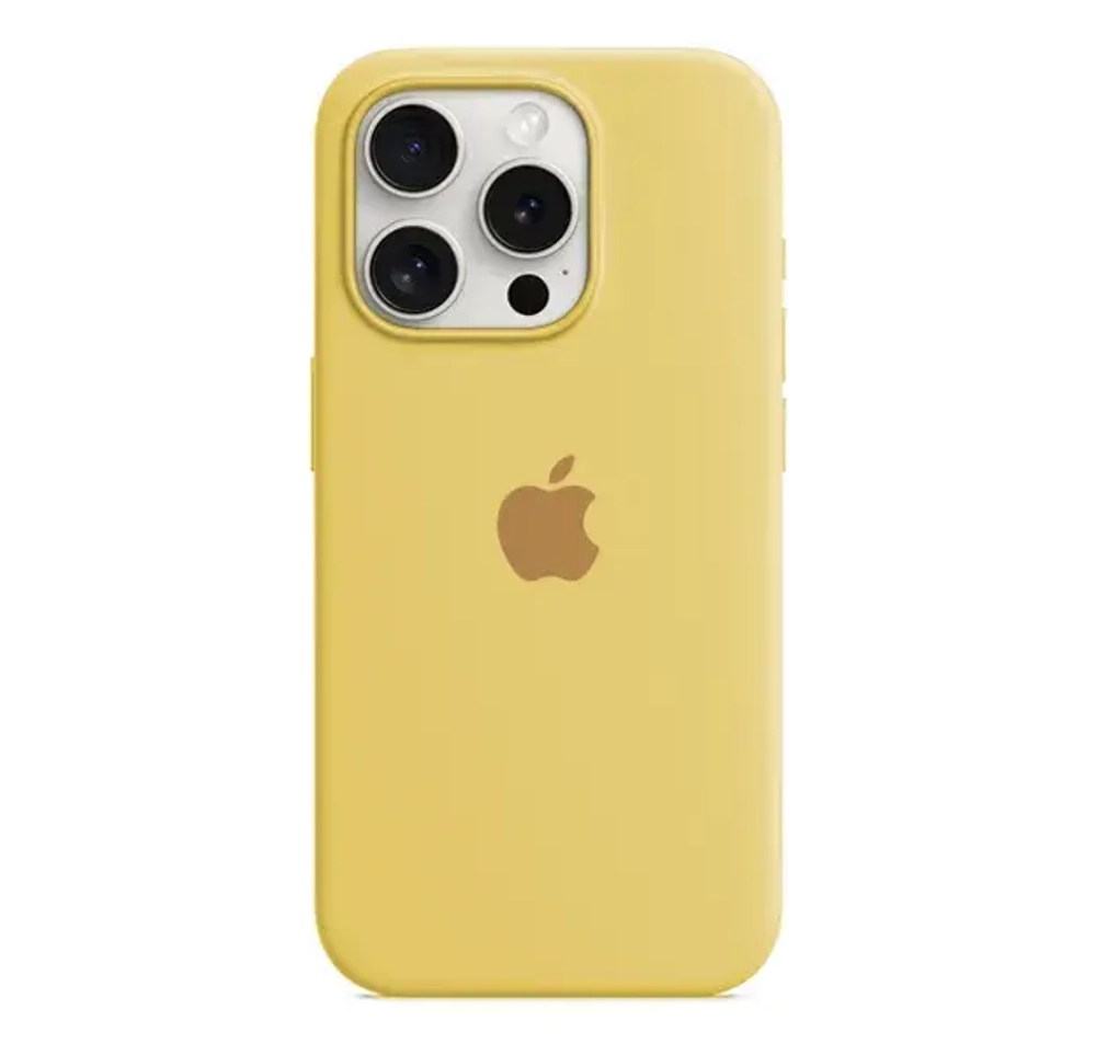 Чехол-накладка Silicone Case Series для Apple iPhone 15 (желтый)