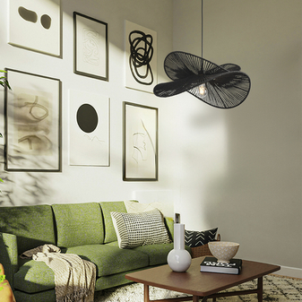 Абажуры ручного плетения из джута