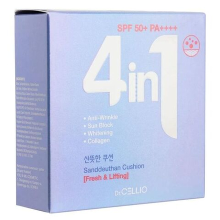 Крем-кушон для лица с коллагеном Dr.CELLIO Dr.G50 4 IN 1 SANDDEUTHAN CUSHION (Fresh&Lifting) № 13