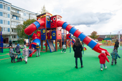 Игровой комплекс Поезд 07078.21 для детей 6-12 лет для уличной площадки