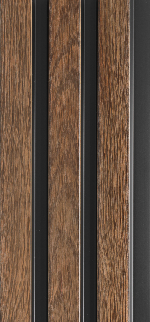 Реечная панель 3Д Prof ПВХ М Орех темный 120х2950 мм