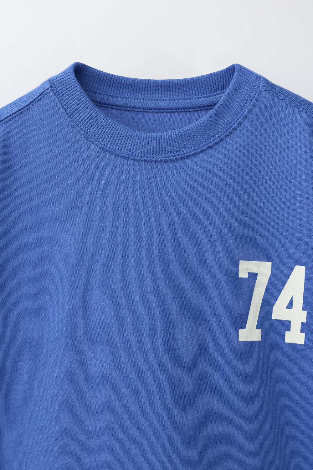 ZARA ФУТБОЛКА ДЛЯ БЕГА С НОМЕРОМ, СИНИЙ