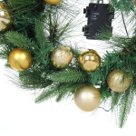 Венок хвойный «Сказочное чудо» d-40 см, ПВХ, литой ПВХ, Золото