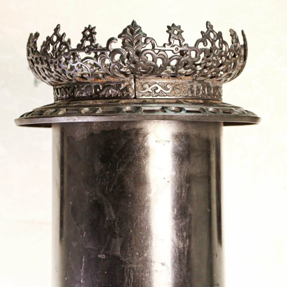 Высокая печь-буржуйка