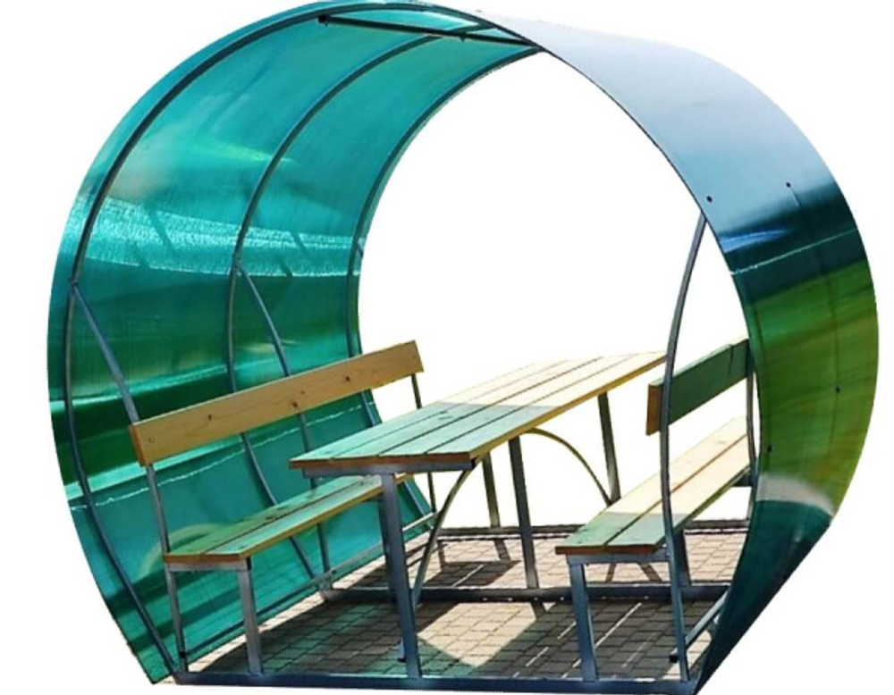 Каркас беседки Агросфера Пион (без СПК) + доски + крепеж