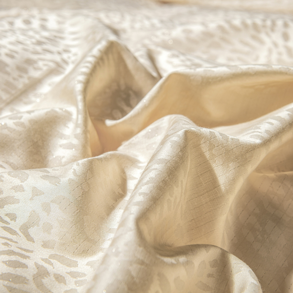 КПБ на резинке Сатин-Жаккард Тессоро MTR006, Евро, 4 наволочки, простынь 180*200*30