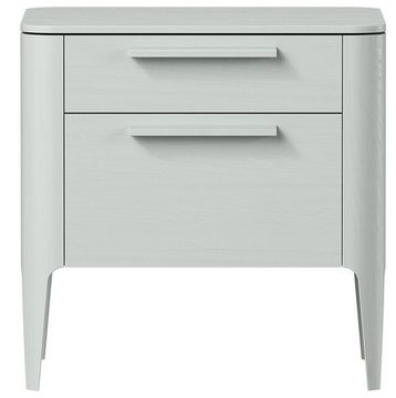 Тумба прикроватная Type oak 2 ящика ширина 50 см (светло-серый)