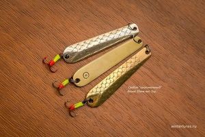 Блесна Зимняя WINTERLURES Гробик 48мм тройник