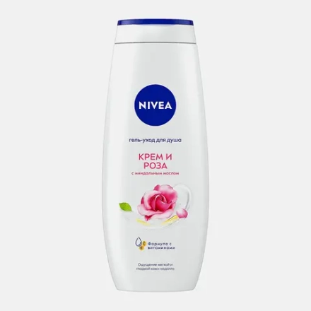 Гель-уход для душа Крем и роза NIVEA 500мл
