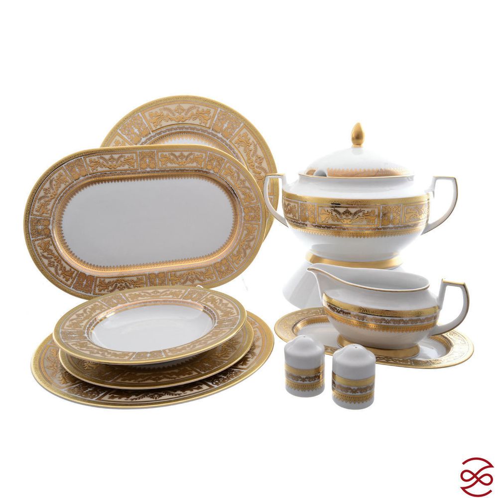 Столовый сервиз Falkenporzellan Diadem Creme Gold 6 персон 27 предметов