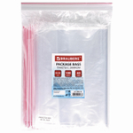 Пакеты с замком ZIP LOCK "зиплок" комплект 100 шт. 200х300 мм ПВД толщина 40 микрон BRAUBERG (2 штуки в упаковке)