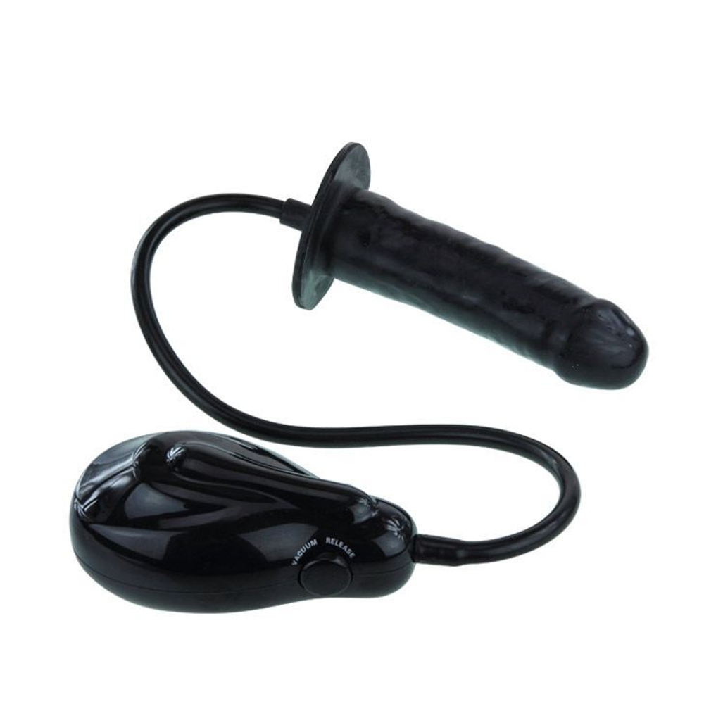 Расширяющийся вибратор Bigger Joy - 15,5 см. (Цвет: черный)