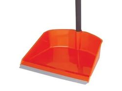 Совок д/мусора, высокая ручка, пластик, красный, 4341600