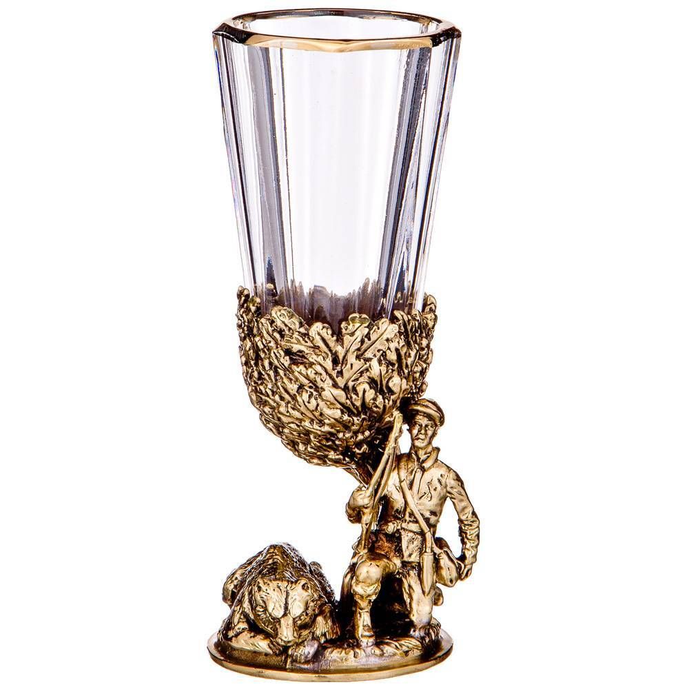 НАБОР ИЗ 2-Х ЛАФИТНИКОВ ДЛЯ ВОДКИ "ОХОТА" 50 МЛ (КОР=1НАБОР.)