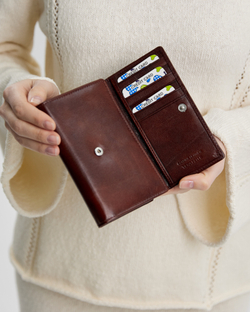 Кошелек 020 12 коньячный