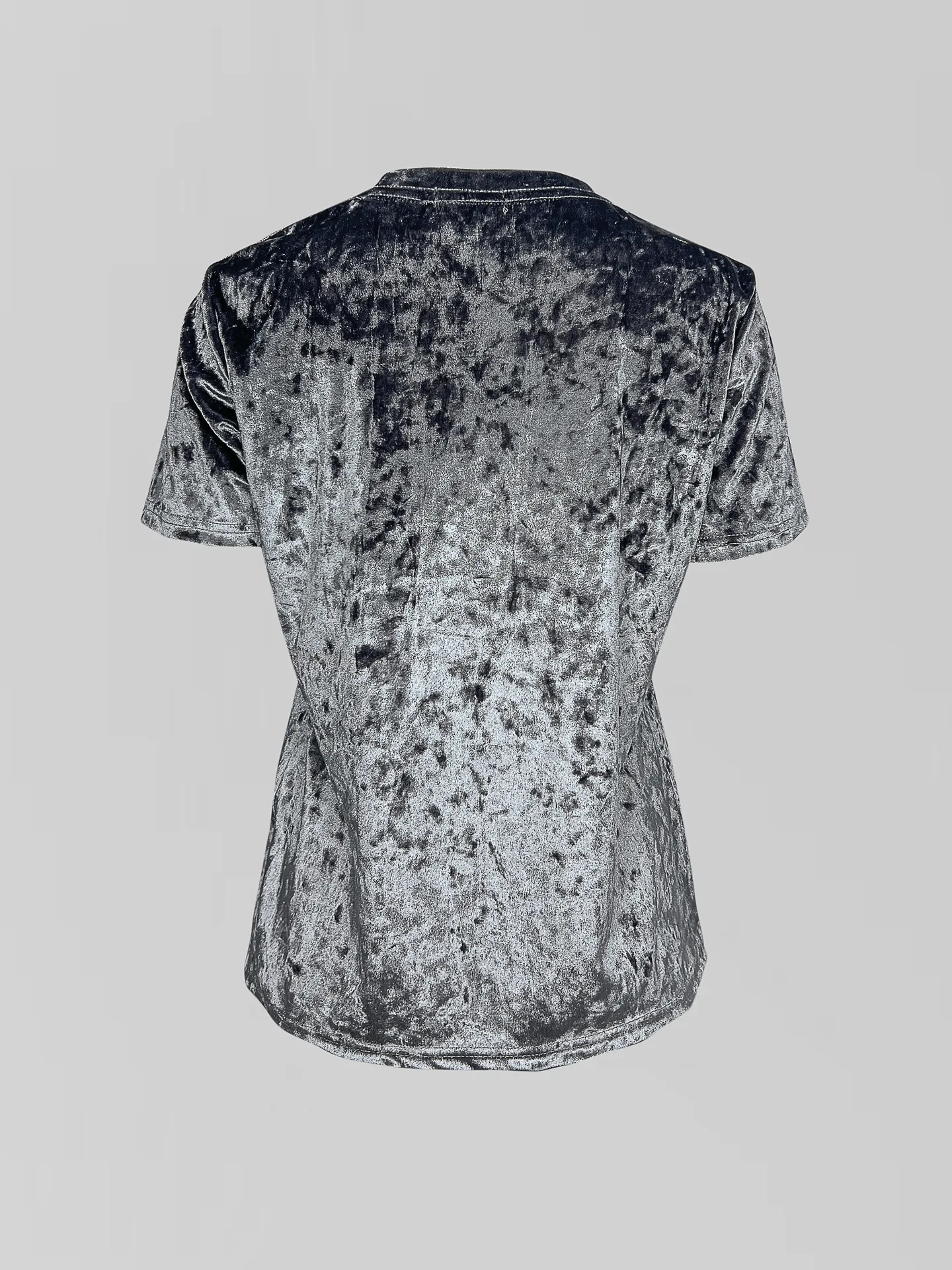 Футболка YIXUAN 32131 однотонная велюровая средней длины