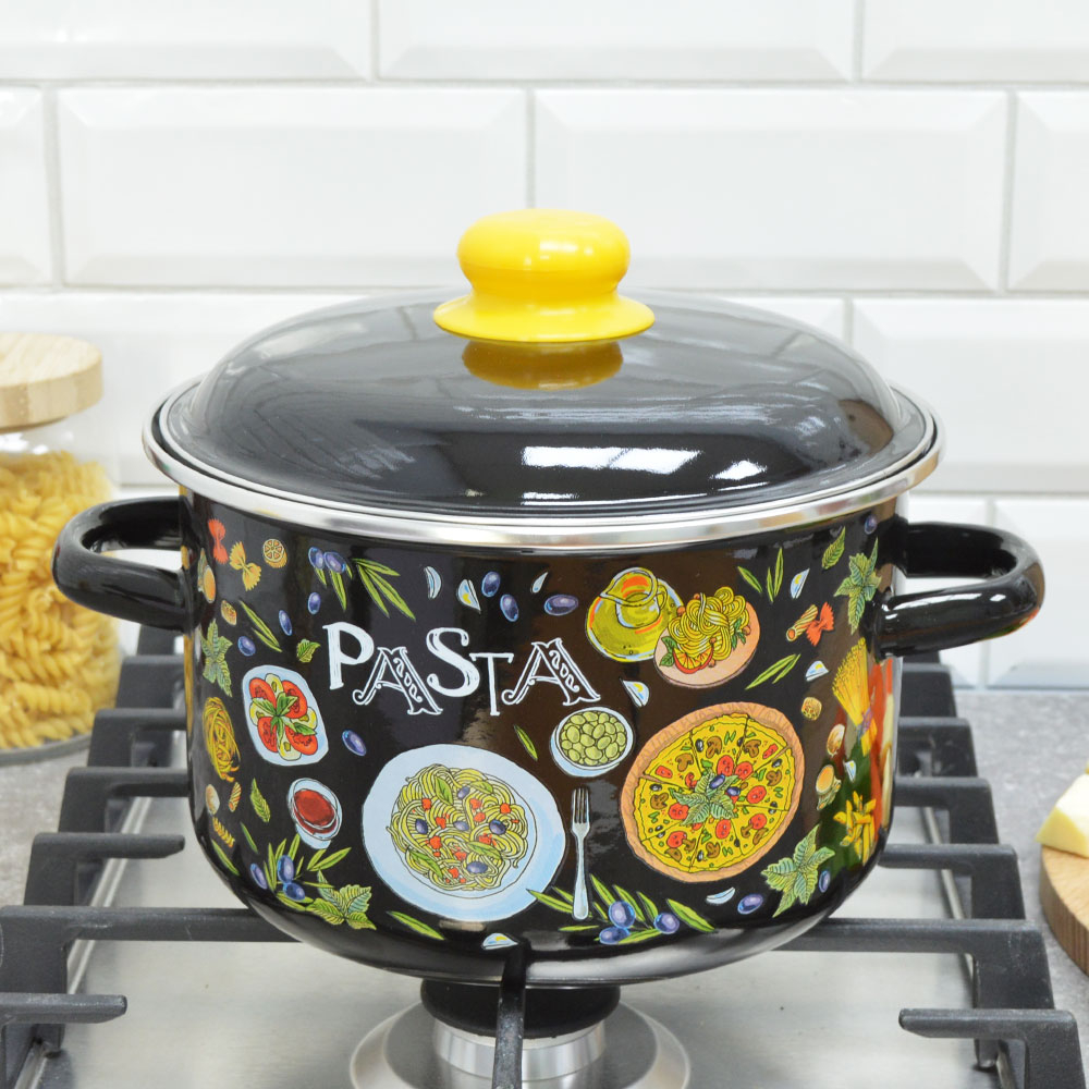 Кастрюля 4л "Pasta" черная