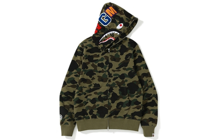A BATHING APE Color Camo Shark Full Zip Hoodie 1I20 115 005 1I20 115 005 54 300 HARDLUX