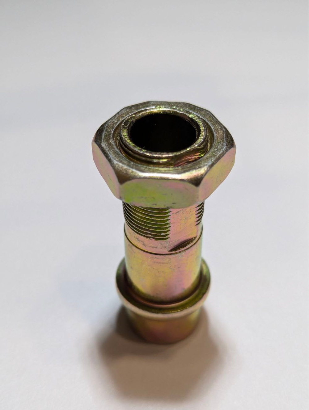 Втулка заднего колеса для мопеда Альфа 55 мм с гайкой комплект для замены, прочная резьба, ремонт и тюнинг мопеда