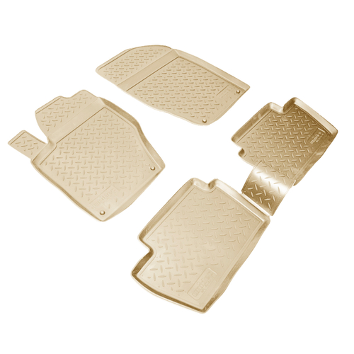 Ковры в салон Norplast/Unidec для Peugeot 308 (2008-)Полиуретан,Бежевый, арт.NPL-Po-64-38-B