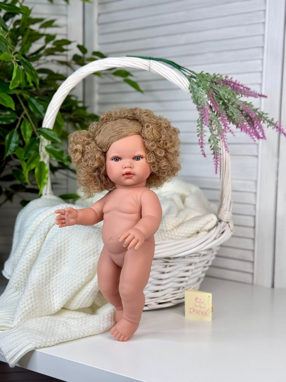 Кукла D Nenes виниловая 34см Lean без одежды (054053W)
