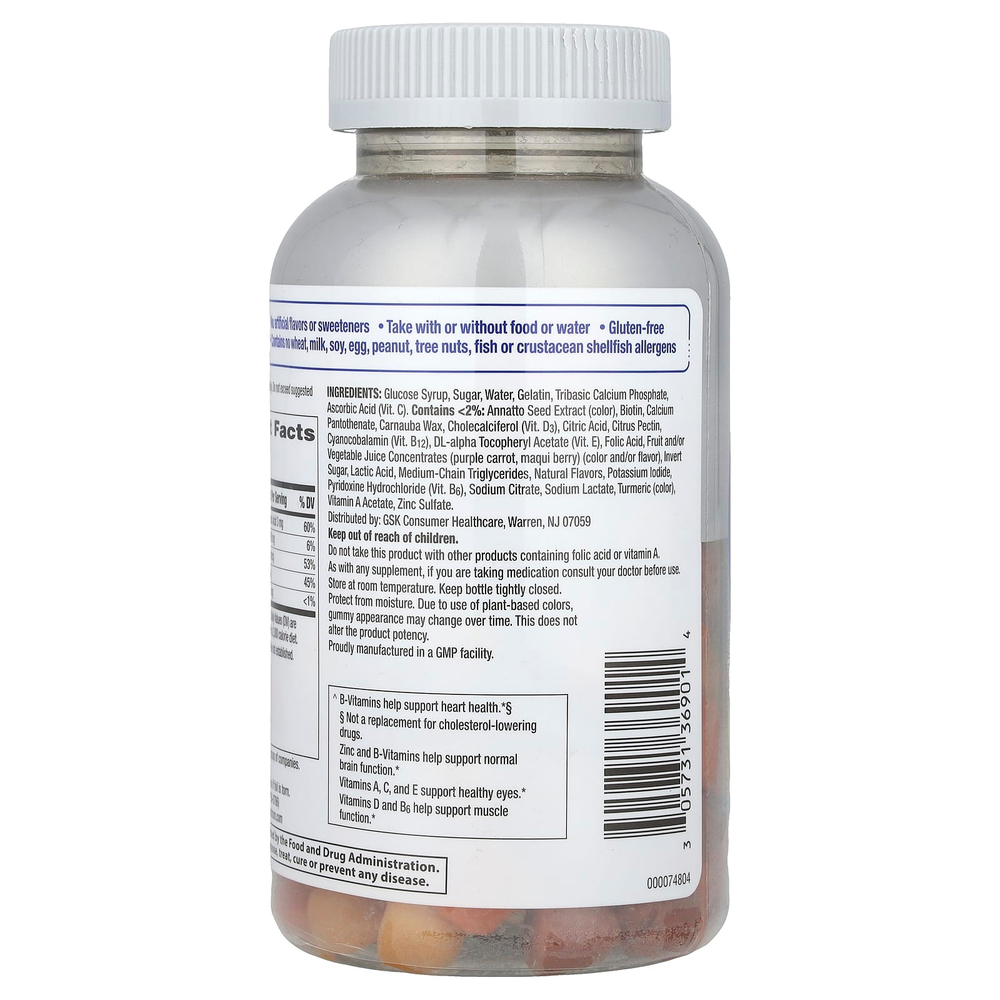 Centrum, Мультивитамины для мужчин старше 50, натуральное фруктовое ассорти, 140 жевательных таблеток