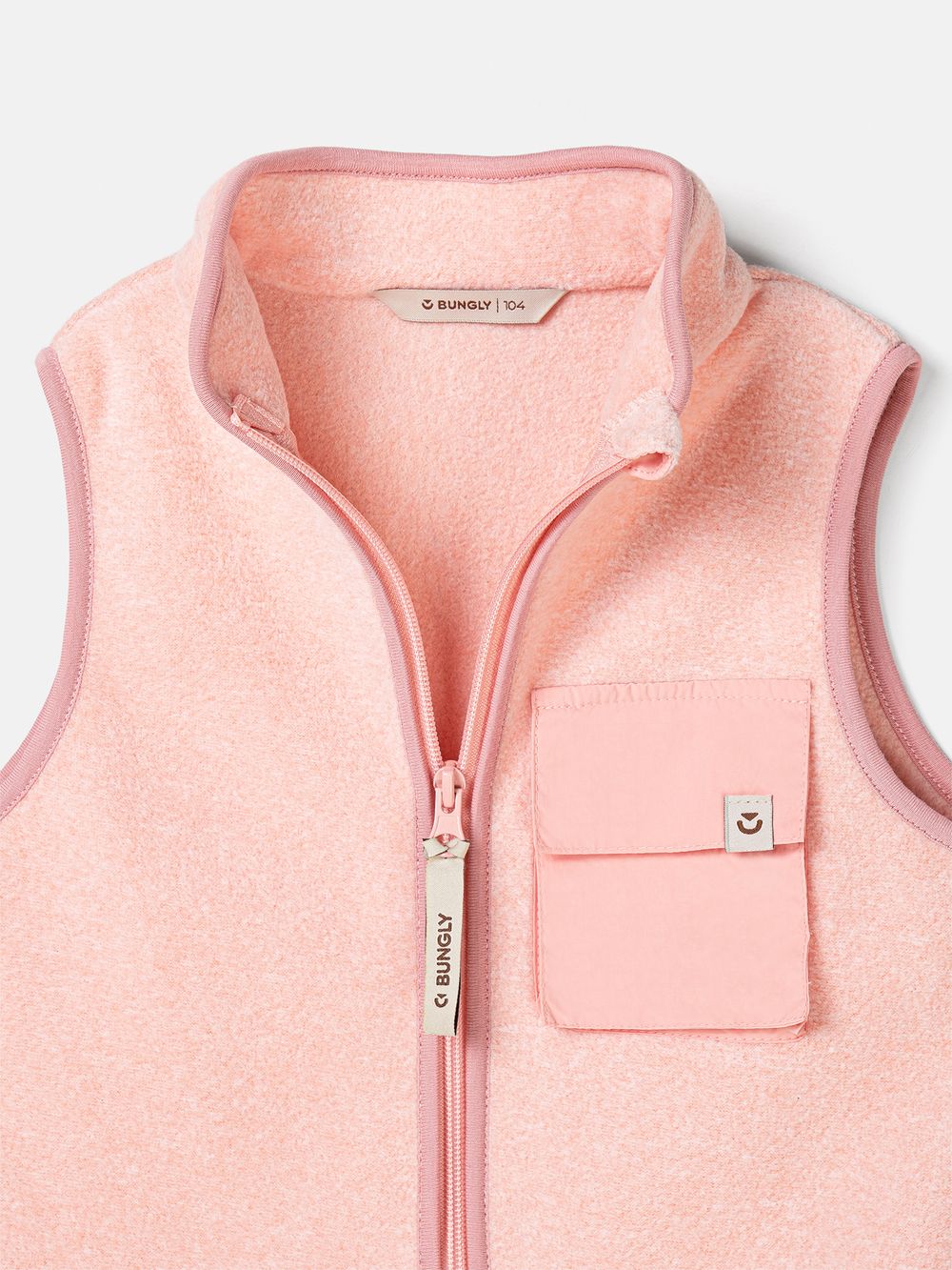 Жилет флисовый "Розовый меланж"