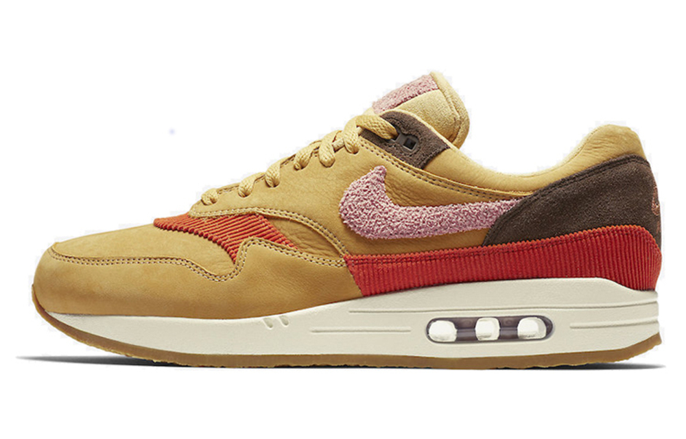 Nike Air Max 1 Premium Wheat Gold Hyper Sneakers