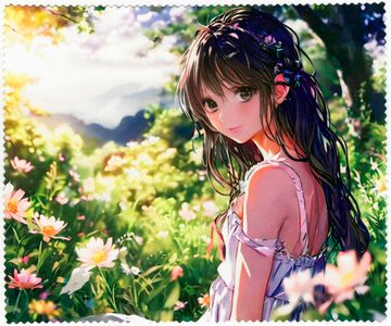 Салфетка микрофибра 15х18 (АНИМЕ) в  упаковке.