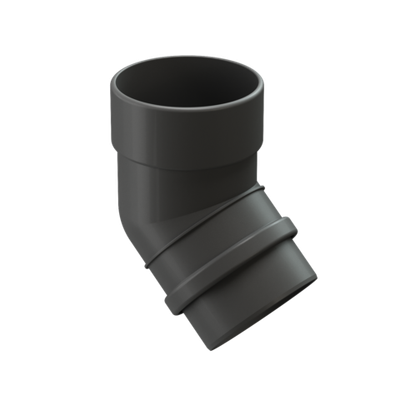 Колено 45 для водосточной трубы LUX, графит