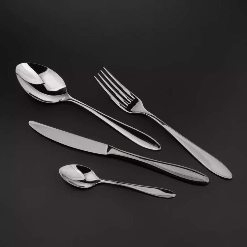 Набор столовых приборов 24 предмета на 6 персон Cristema Colombo антрацит