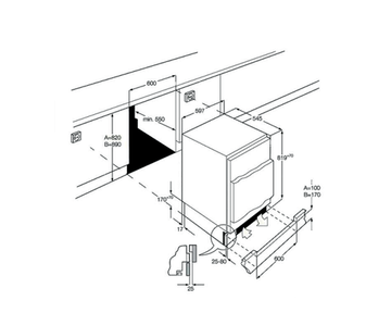 Встраиваемый морозильник Smeg UD7108FSEP