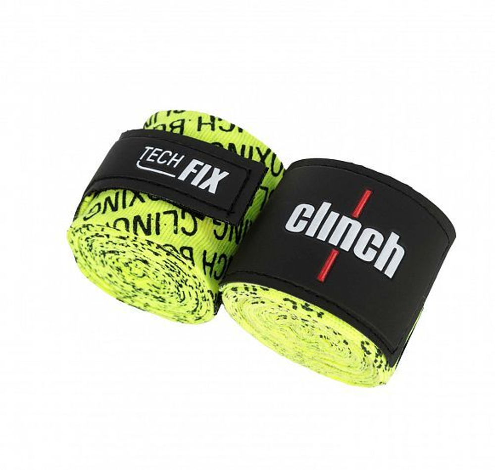 Бинты эластичные Clinch Boxing Crepe Bandage Tech Fix ярко-зеленые C140