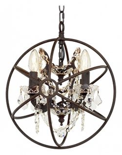 Подвесная люстра Loft it Foucaults Orb Crystal LOFT1897/4