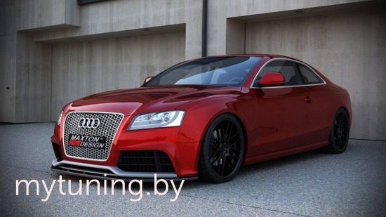 Сплиттер бампера переднего V.1 для AUDI RS5 B8 (10-15)