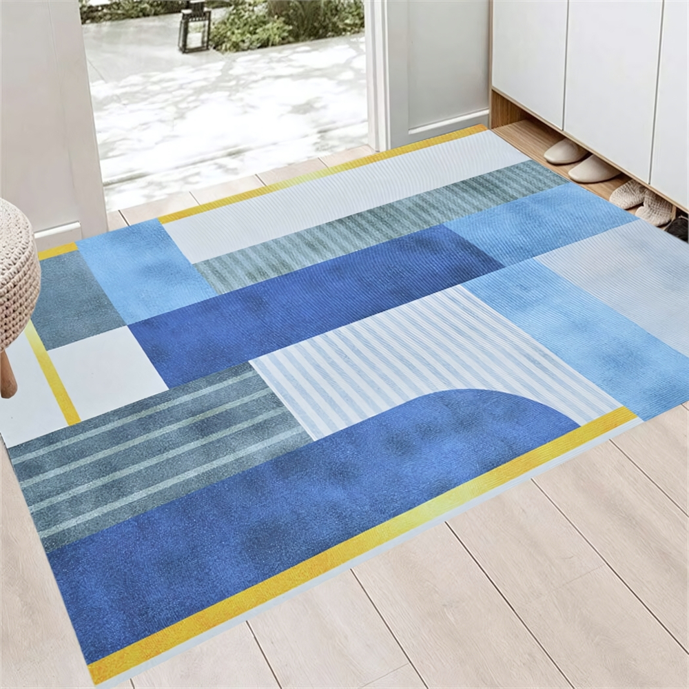 Коврик 80*120см, искусственный войлок/полиэстер, основа ПВХ (силикагель), NN2025-42