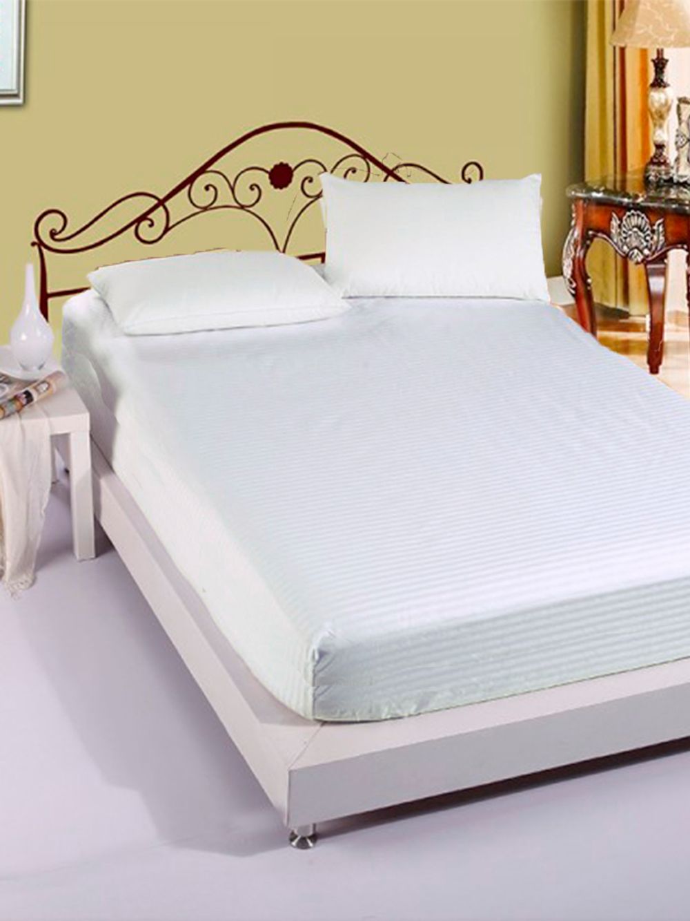 Простынь страйп-сатин Milky Garden "Страйп-сатин" 200x215 см