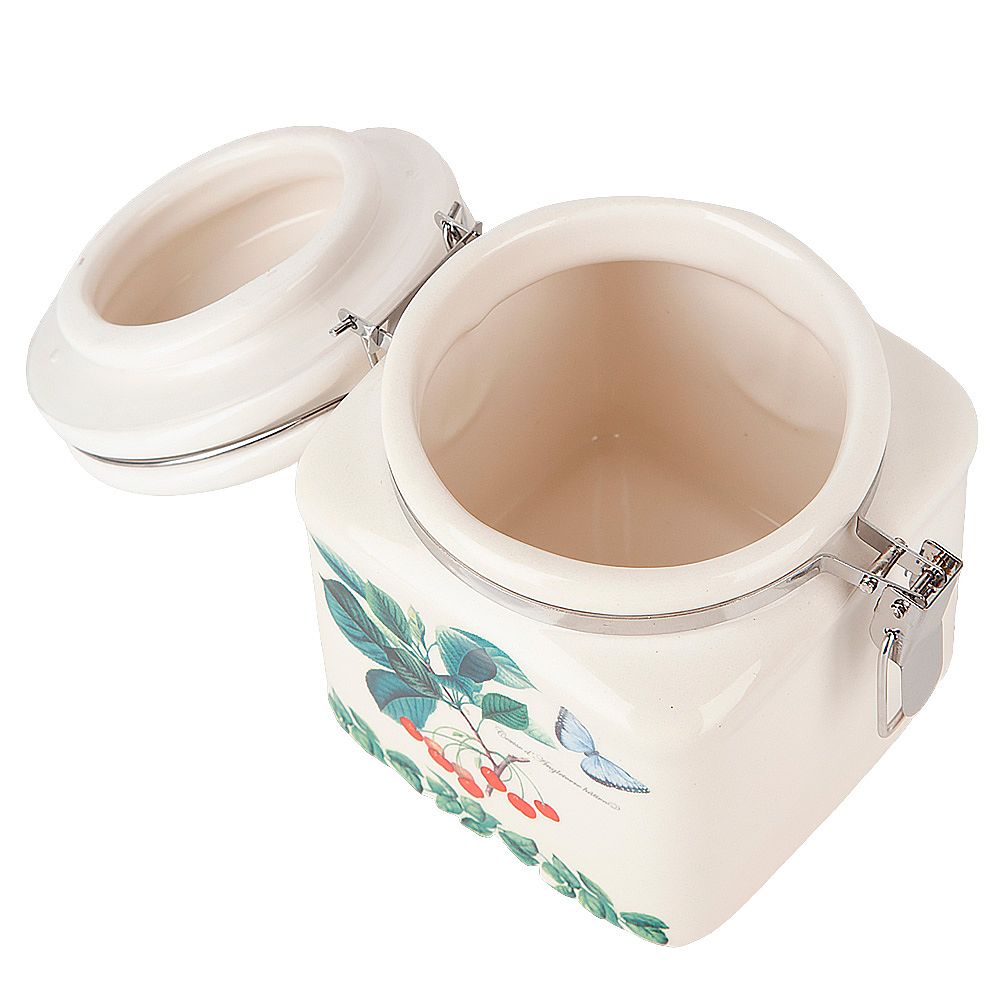 Банка для сыпучих продуктов (клипс) " " 12х9,5х12см v=480мл (подарочная упаковка)