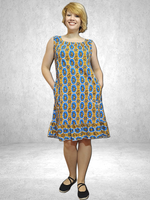 0141 Домашний сарафан с боковыми карманами (56)